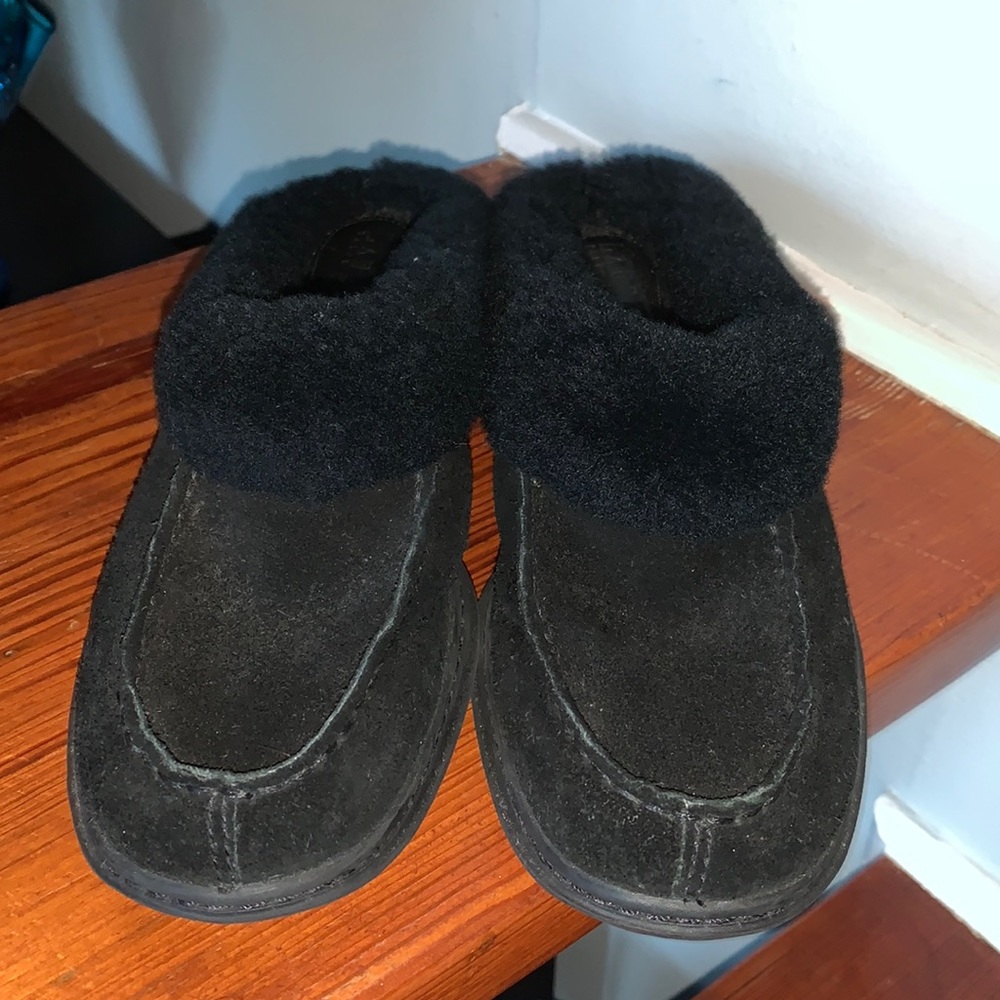 Ralph Lauren suede clogs, like new